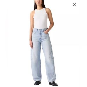 Levi's Women's Cinch High rise Barrel leg Jeans